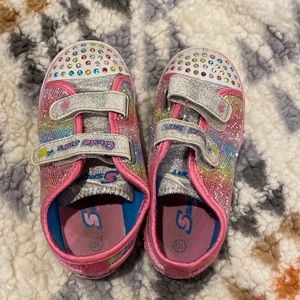 Light up bling tennis shoes